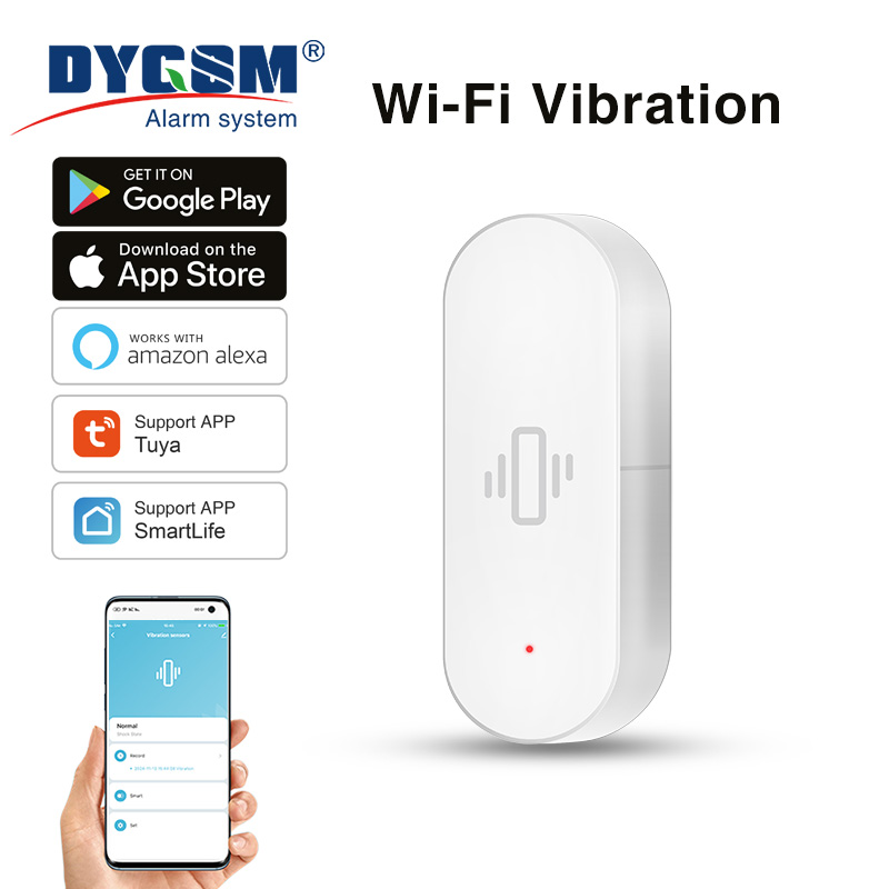 Smart Home Tools - Sensor de Vibração WiFi Tuya, Detecção
