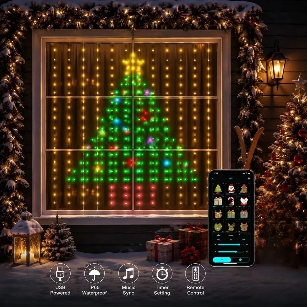 Smart Home Control - Luzes de Cortina LED Pixel com