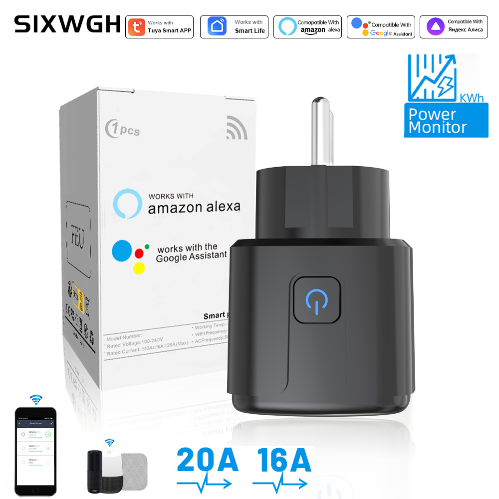 Smart Energy Monitor - Tomada Inteligente Tuya com Wi-Fi, Controle
