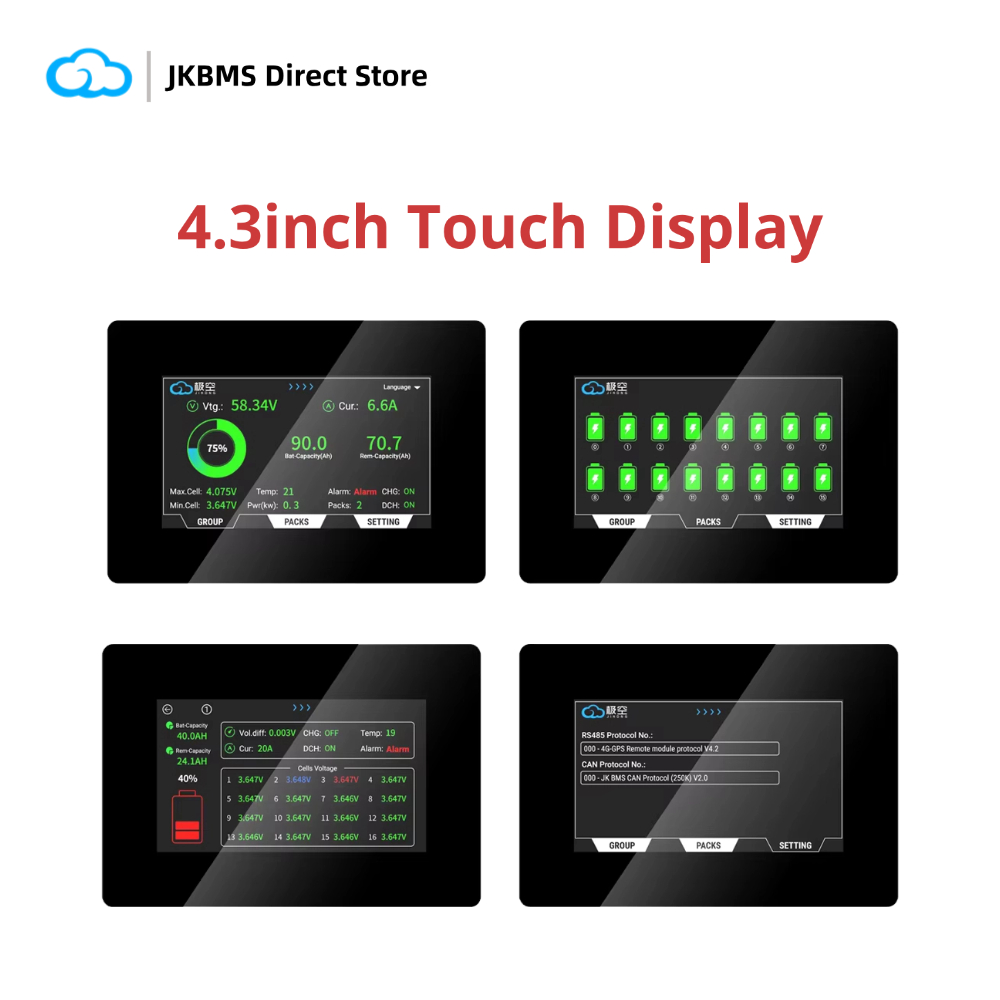 Smart Energy Monitor - Monitor LCD JIKONG V19 JKBMS de