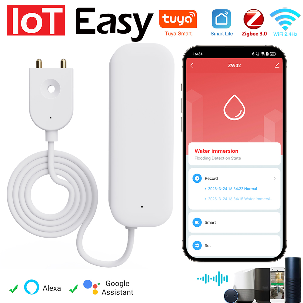 Smart Home Tools - Tuya wifi zigbee sensor de água