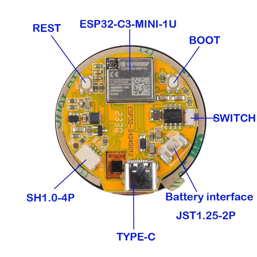 Esp32 display 1.28 polegadas E - Smart Home Networking avaliação e preço