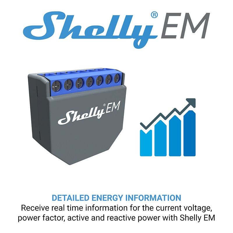 SHELLY EM Interruptor Controla - Smart Home Control avaliação e preço