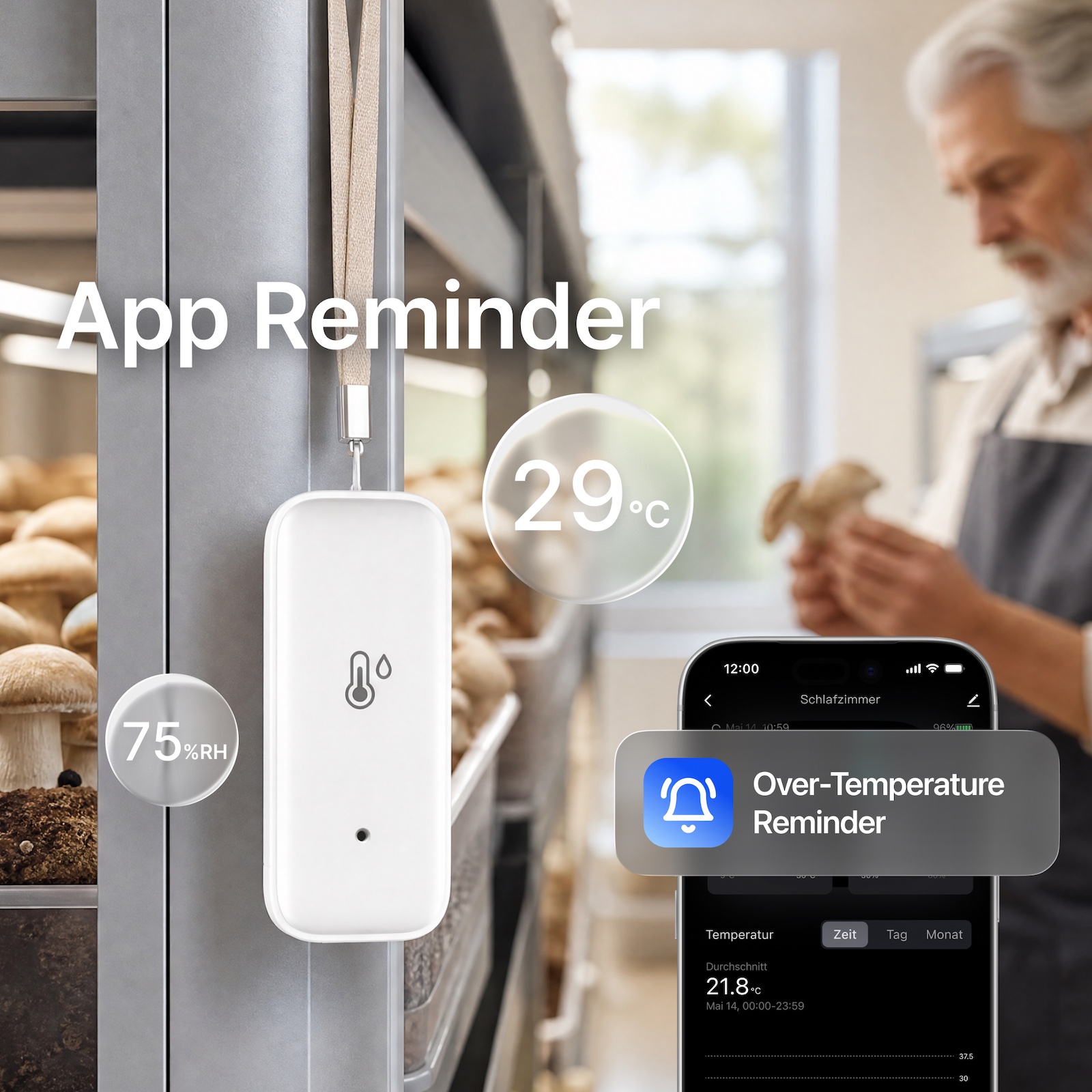 Sensor de Temperatura e Umidad - Smart Home News avaliação e preço