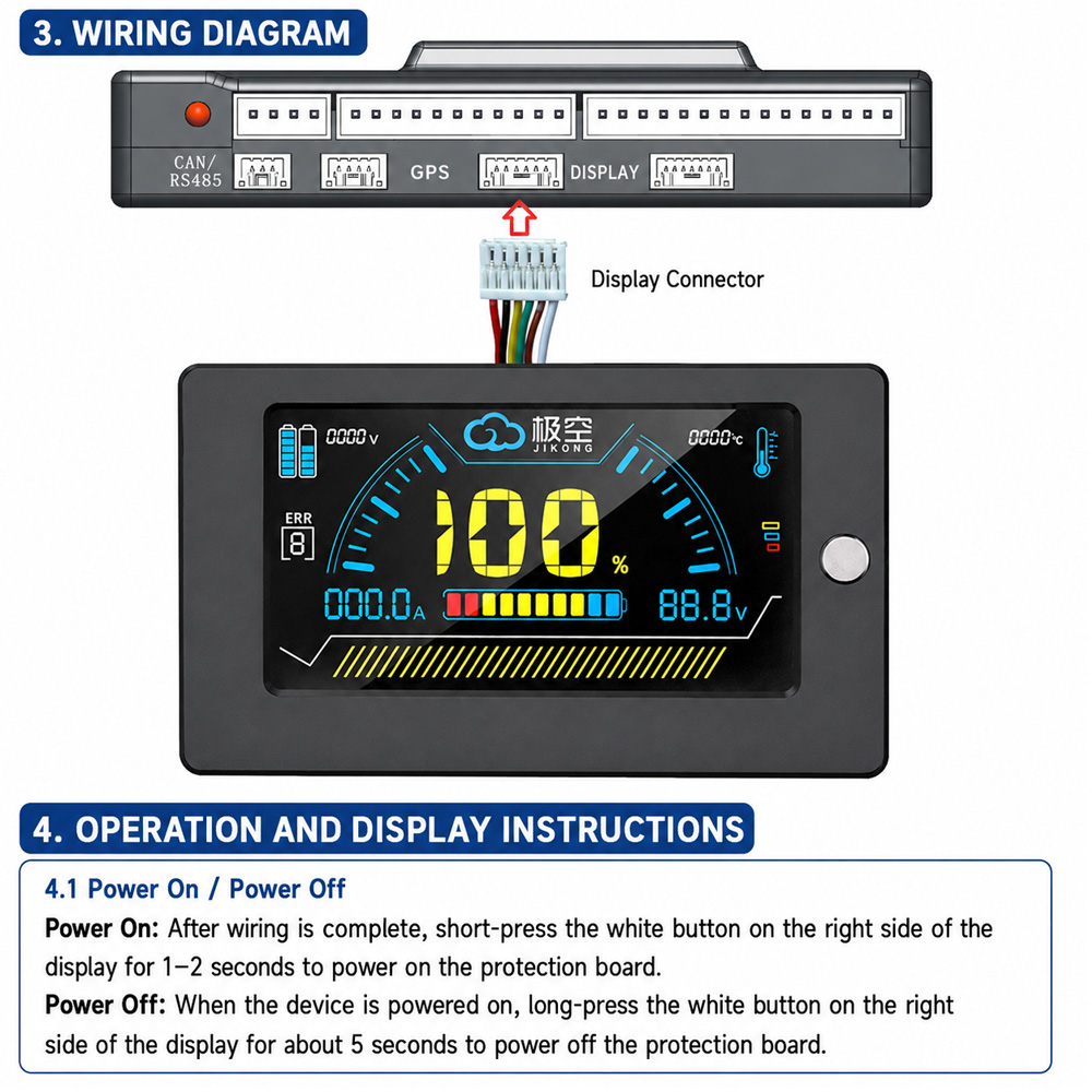 Tela de Exibição LCD JIKONG JK - Smart Energy Monitor avaliação e preço