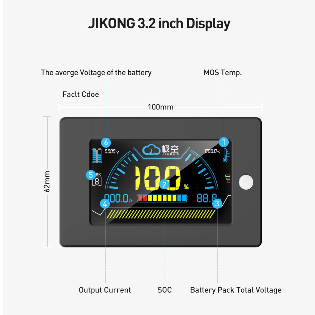 Monitor LCD JIKONG V19 JKBMS d - Smart Energy Monitor avaliação e preço