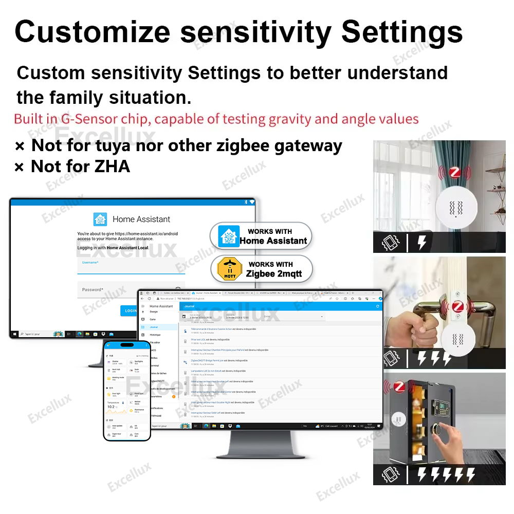 Zigbee 3.0 sensor de vibração  - Smart Home Tools avaliação e preço