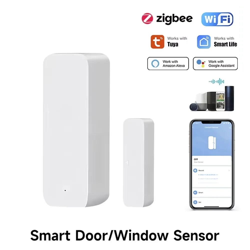 Tuya zigbee/wifi sensor magnét - Smart Home Zigbee Gateway avaliação e preço
