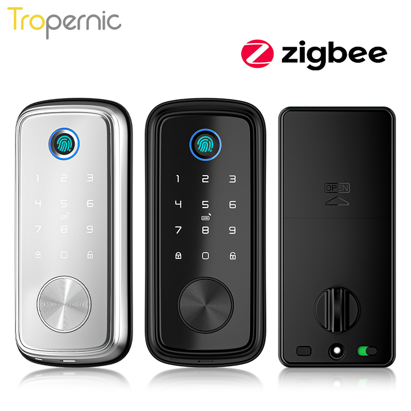 Tuya Zigbee Digital Door Lock, - Smart Home Zigbee Gateway avaliação e preço