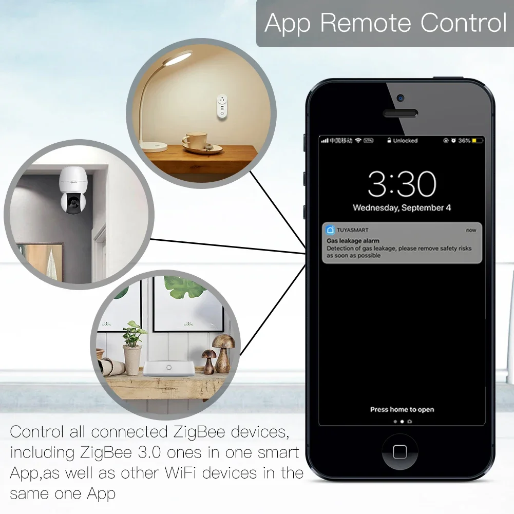 Tuya zigbee 3.0 hub de gateway - Smart Home Zigbee Gateway avaliação e preço